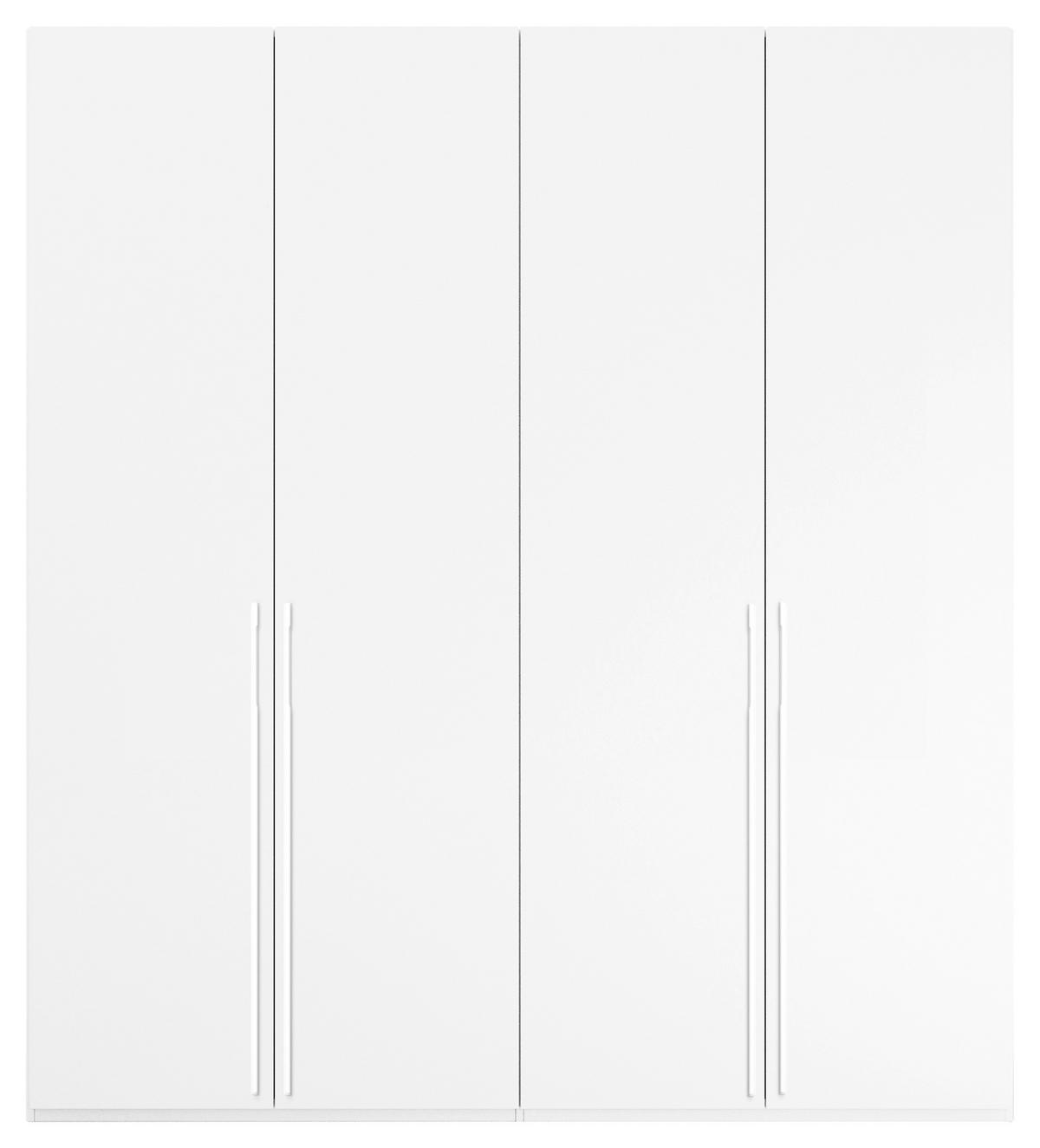 Omara S Klasičnimi Vrati Skat Pure, Bela - bela, Trend, kovina/leseni material (201/223/60cm) - Novel