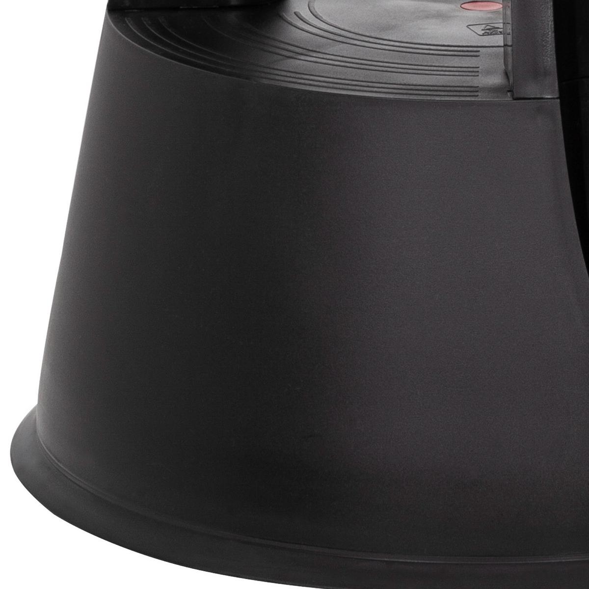 Pručka Tio-m I, Črna - črna, Moderno, umetna masa (48/43/48cm) - MID.YOU