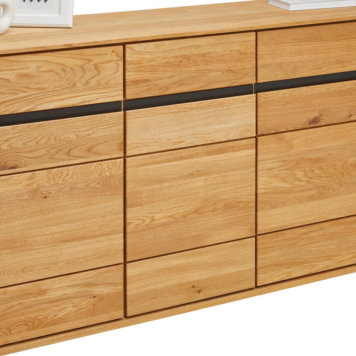 Sideboard Lola Wildeiche - LIFESTYLE, Holz/Kunststoff (162,5/82,5/40,5cm) - ecoTree