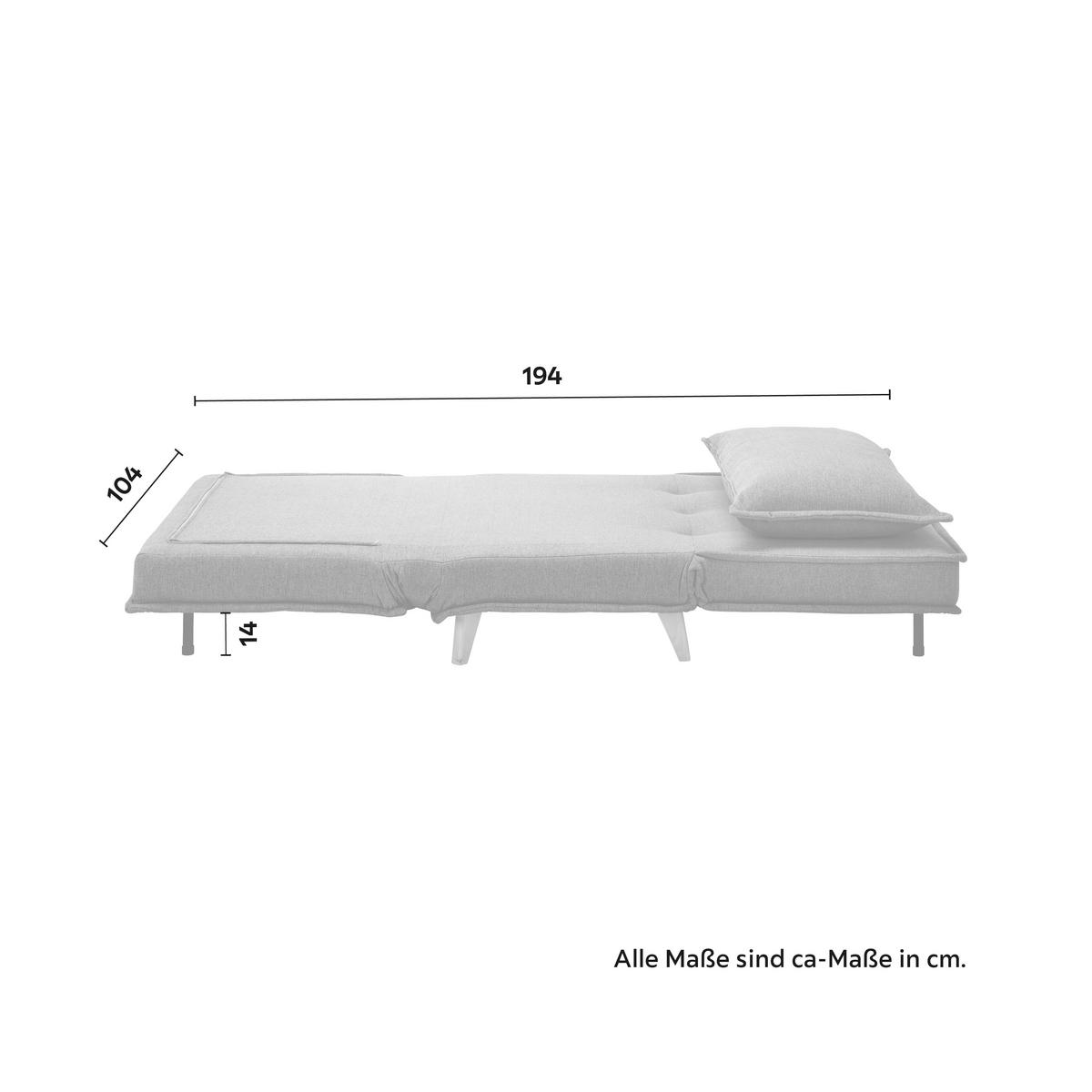 Fotoliu extensibil LAYLA - gri închis, Modern, lemn/textil (104/92/84cm) - Bessagi Home