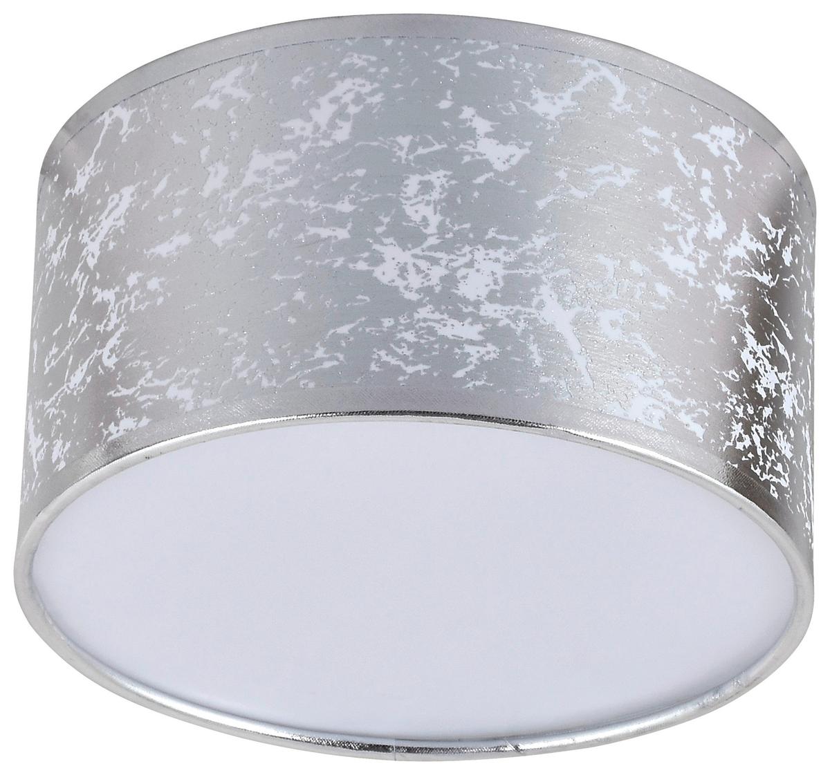 Mennyezeti Lámpa Silver - ezüstszínű, Konventionell, textil/fém (20/11cm) - Premium Living