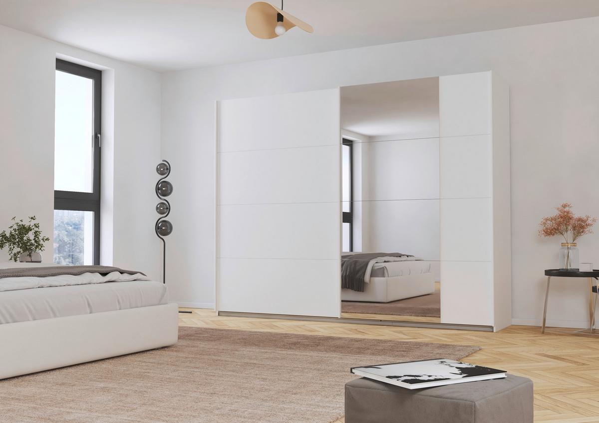 Schwebetürenschrank Scala Weiß - Weiß, MODERN, Holzwerkstoff/Metall (271/210/57cm) - Rauch Möbel