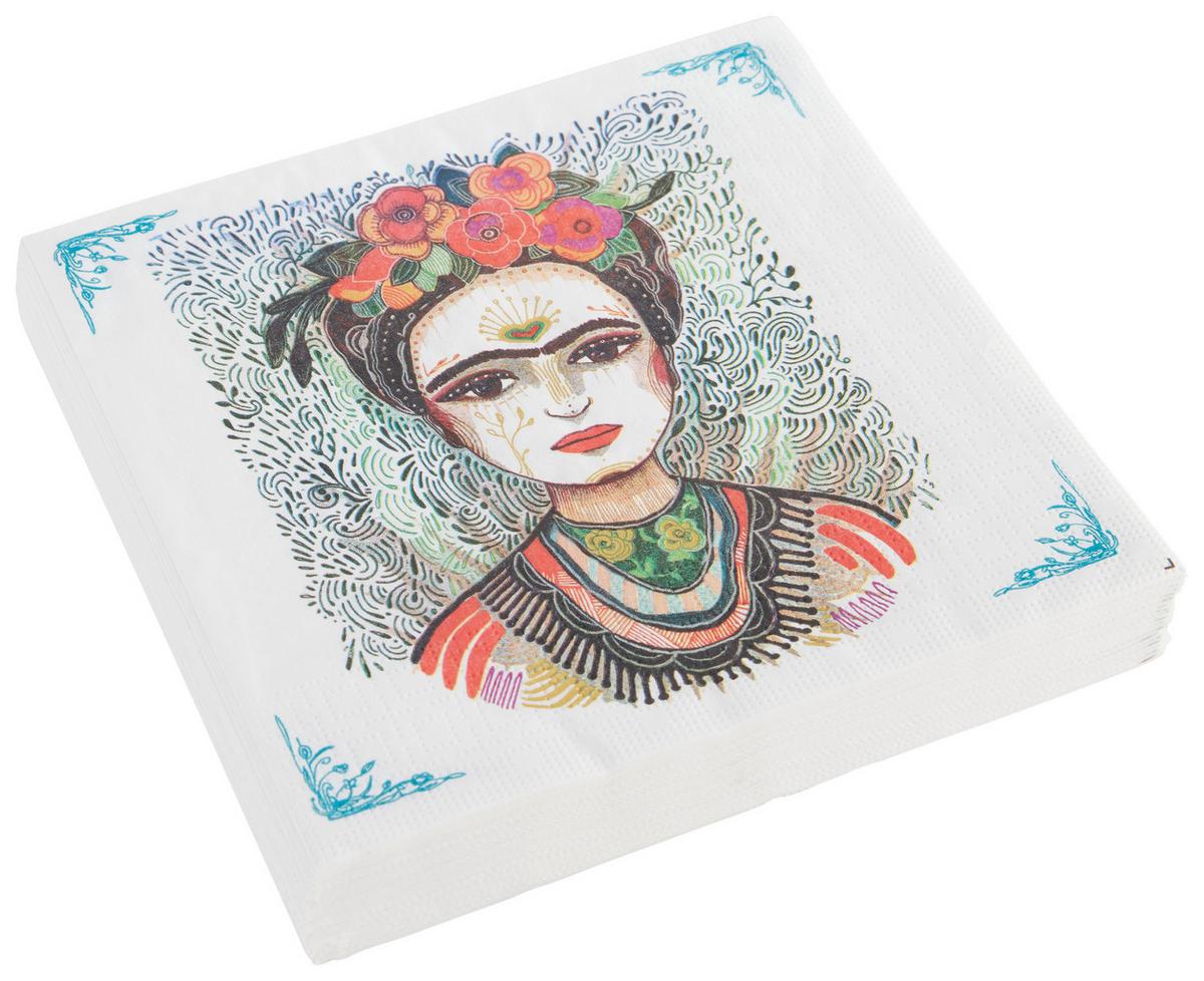Serviette Kai in Multicolor ca. 33x33cm - Multicolor, Papier (33/33cm)