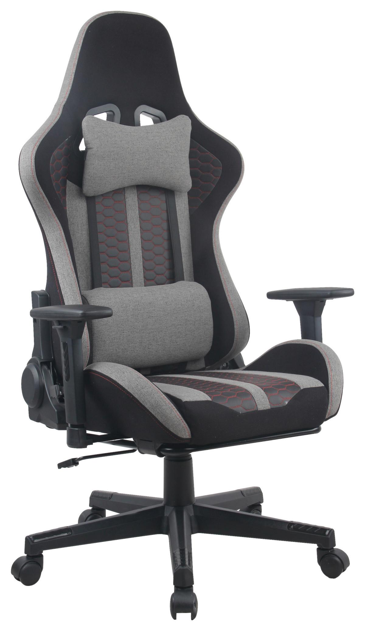 Scaun de gaming CARLOS - roșu/negru, Modern, plastic/metal (63/114/62cm) - Modern Living