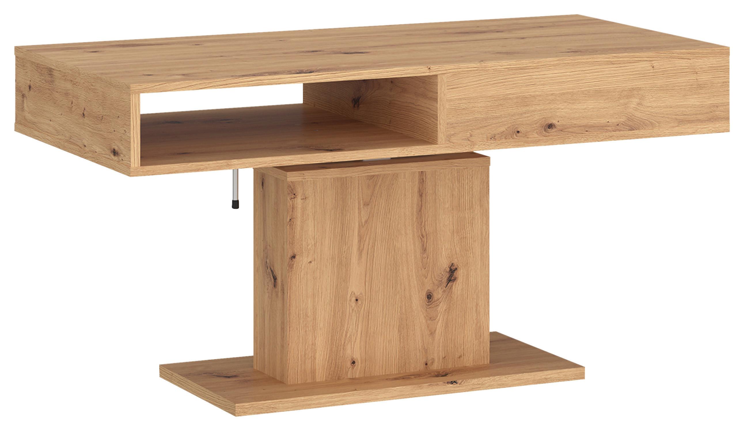 Stolić Cortado - hrast Artisan, Moderno, drvni materijal (110/59,6-79,6/65cm) - Modern Living