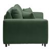 CANAPÉ-LIT AGNETA -BASED- - vert foncé/noir, MODERN, textile/bois (200/83/97cm) - Based