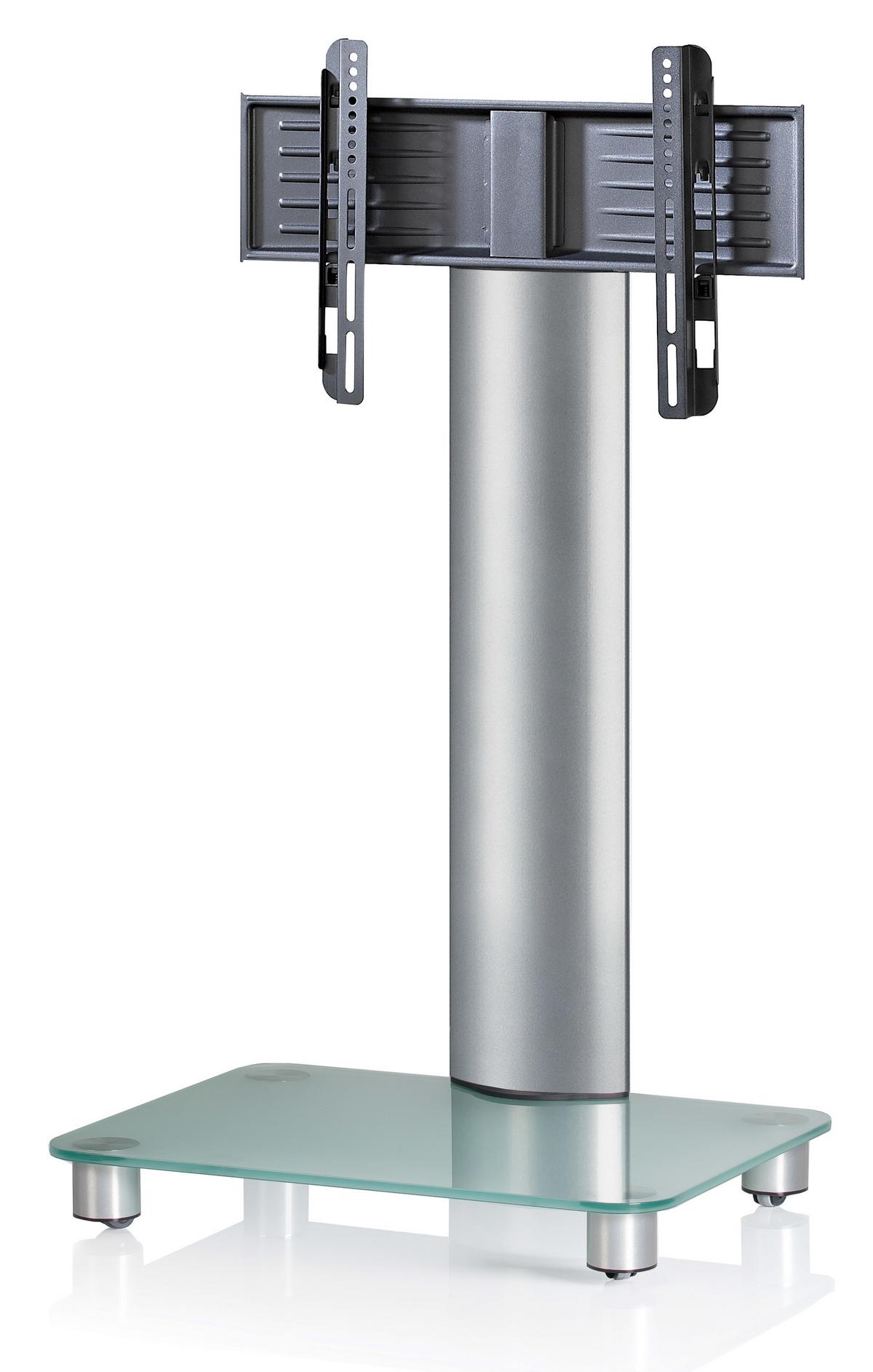 Stojalo Za Tv Bilano Srebrna, 60 Cm - srebrne barve, Konvencionalno, kovina/steklo (60/100/44cm) - MID.YOU