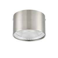 Deckenleuchte Hermo max. 12 Watt - Transparent/Nickelfarben, Modern, Kunststoff/Metall (11/7cm) - Modern Living