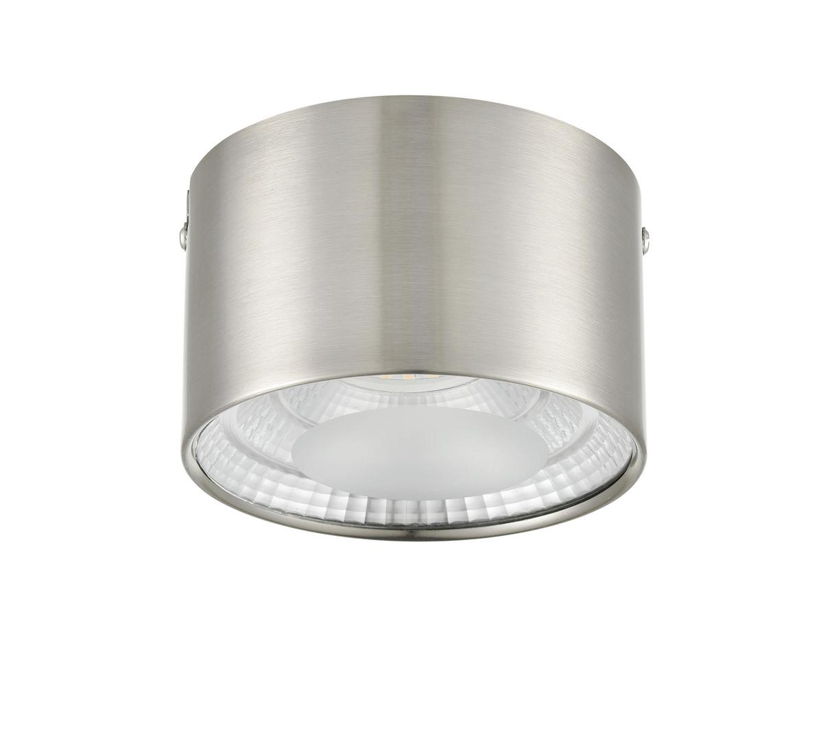 Deckenleuchte Hermo max. 12 Watt - Transparent/Nickelfarben, Modern, Kunststoff/Metall (11/7cm) - Modern Living