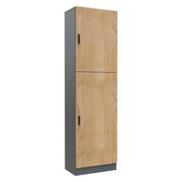 Aktenschrank Dilos Xl - Honigeiche/Anthrazit, Modern, Holzwerkstoff (52/183/32cm) - MID.YOU