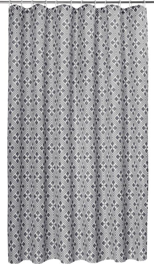 Duschvorhang Spain Dunkelgrau 180x200cm - Dunkelgrau, LIFESTYLE, Textil (180/200cm) - Mömax modern living