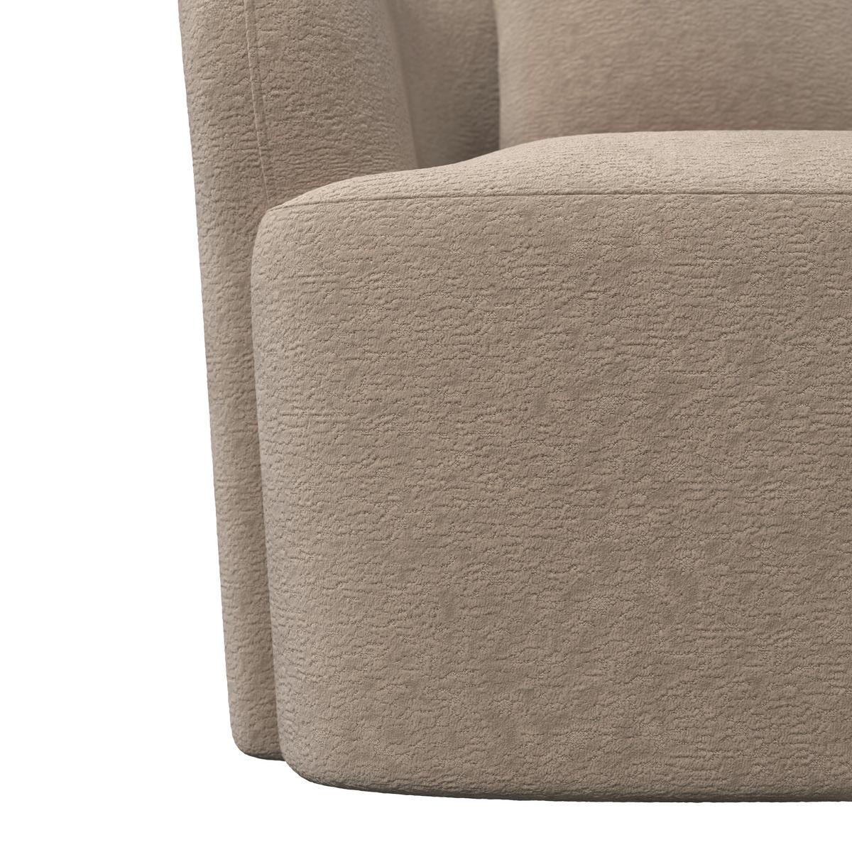 Sofa Julie Chenille Beige - Beige, MODERN, Holz/Textil (180/68/82cm)