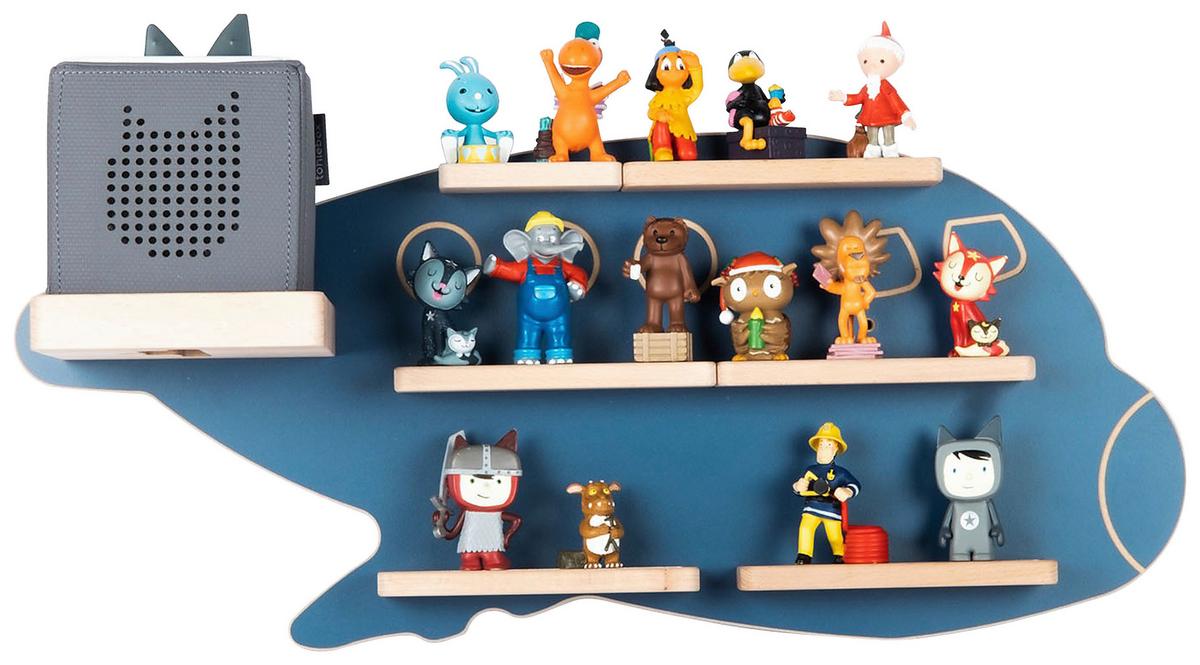 Otroška Polica Boarti, Modra - modra, Moderno, leseni material (60/30/19cm) - MID.YOU