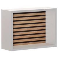 Regal Ekko Weiß/Eichefarben - Eichefarben/Weiß, MODERN, Holzwerkstoff (40,2/30,2/15,7cm) - MID.YOU