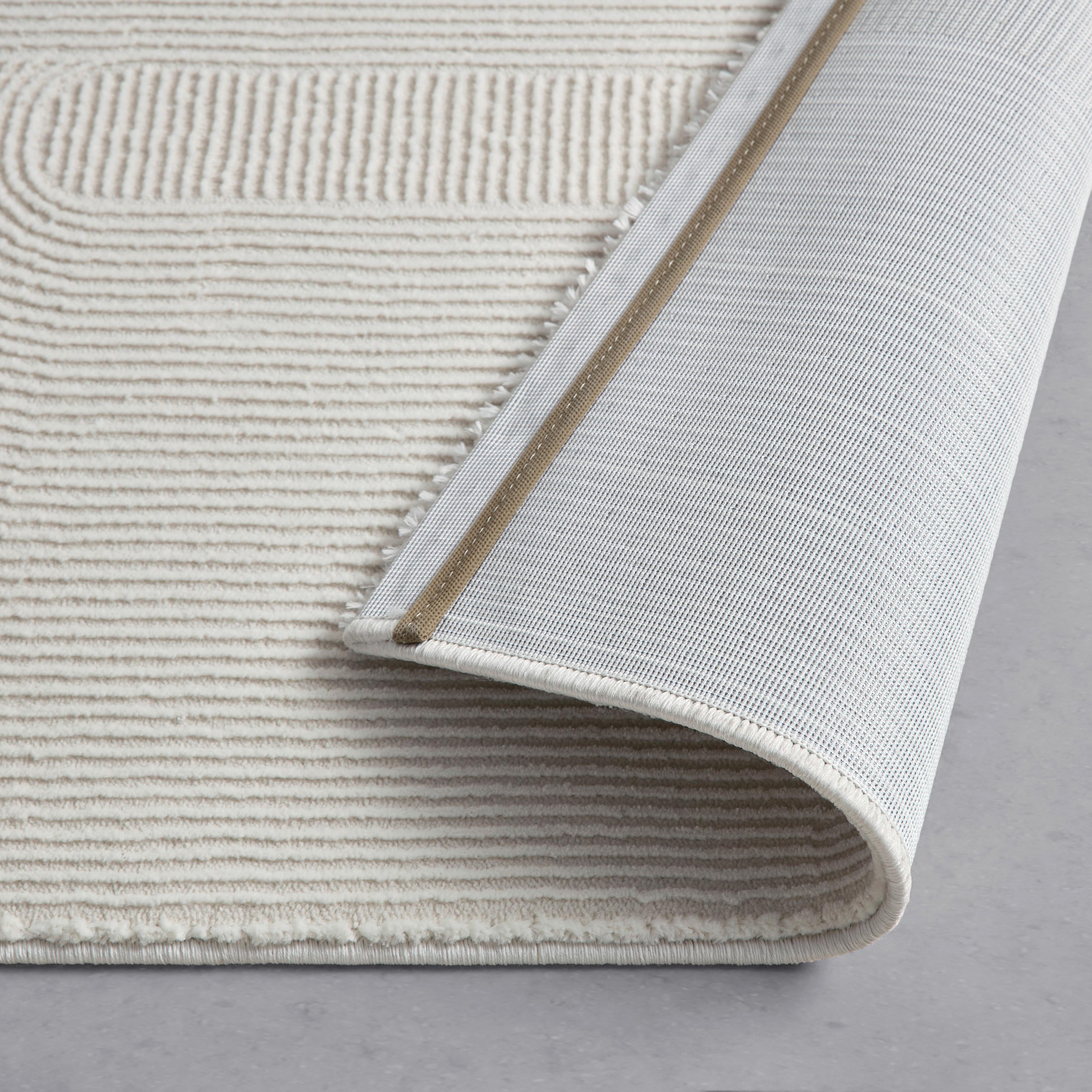 VÄVD MATTA LEONIE - cremefärgad, Klassisk, textil (120/170cm) - Mömax