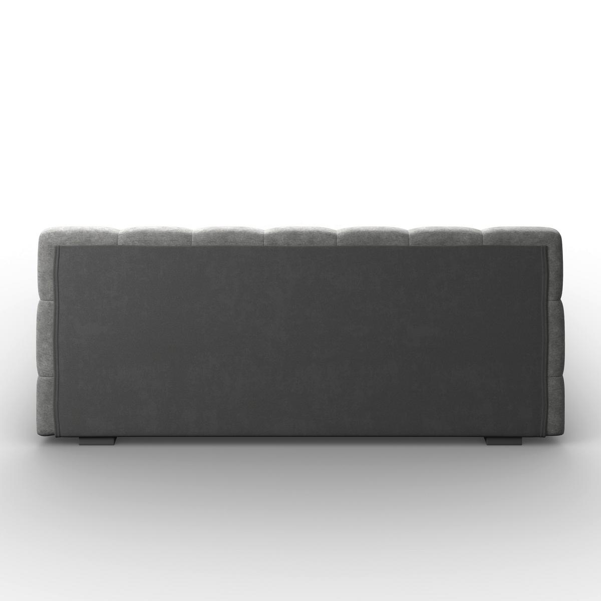 Polsterbett Marija ca. 180x200 cm Dunkelgrau - Edelstahlfarben/Dunkelgrau, MODERN, Holz/Textil (180/200cm) - Bessagi Home