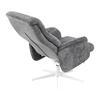 RELAXFÅTÖLJ STAR - vit/grafitfärgad, Modern, metall/textil (72/107-95/86-110cm) - Mömax