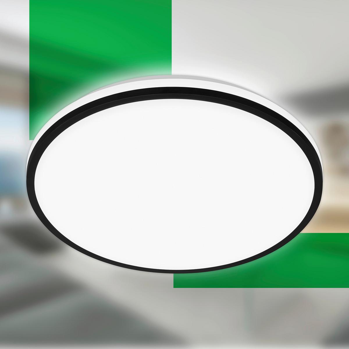 LAMPA SUFITOWA LED 3836015 PULAP A - czarny, Basics, tworzywo sztuczne (33/6cm)