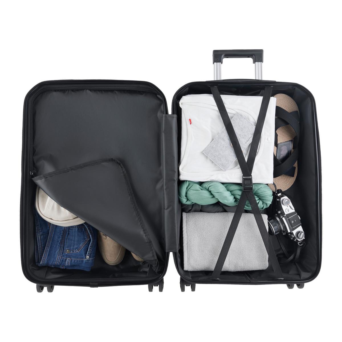 Set Potovalnih Kovčkov Diamond - rožnato zlata, umetna masa - Modern Living