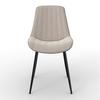 Tischgruppe Eolona Creme 5-tlg. - eukalyptusträ färg/svart, Modern, metall/trämaterial (120/76/120cm) - Bessagi Home