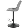 BARPALL THEO - grå/svart, Modern, metall/trä (46/94-114/55cm) - Mömax