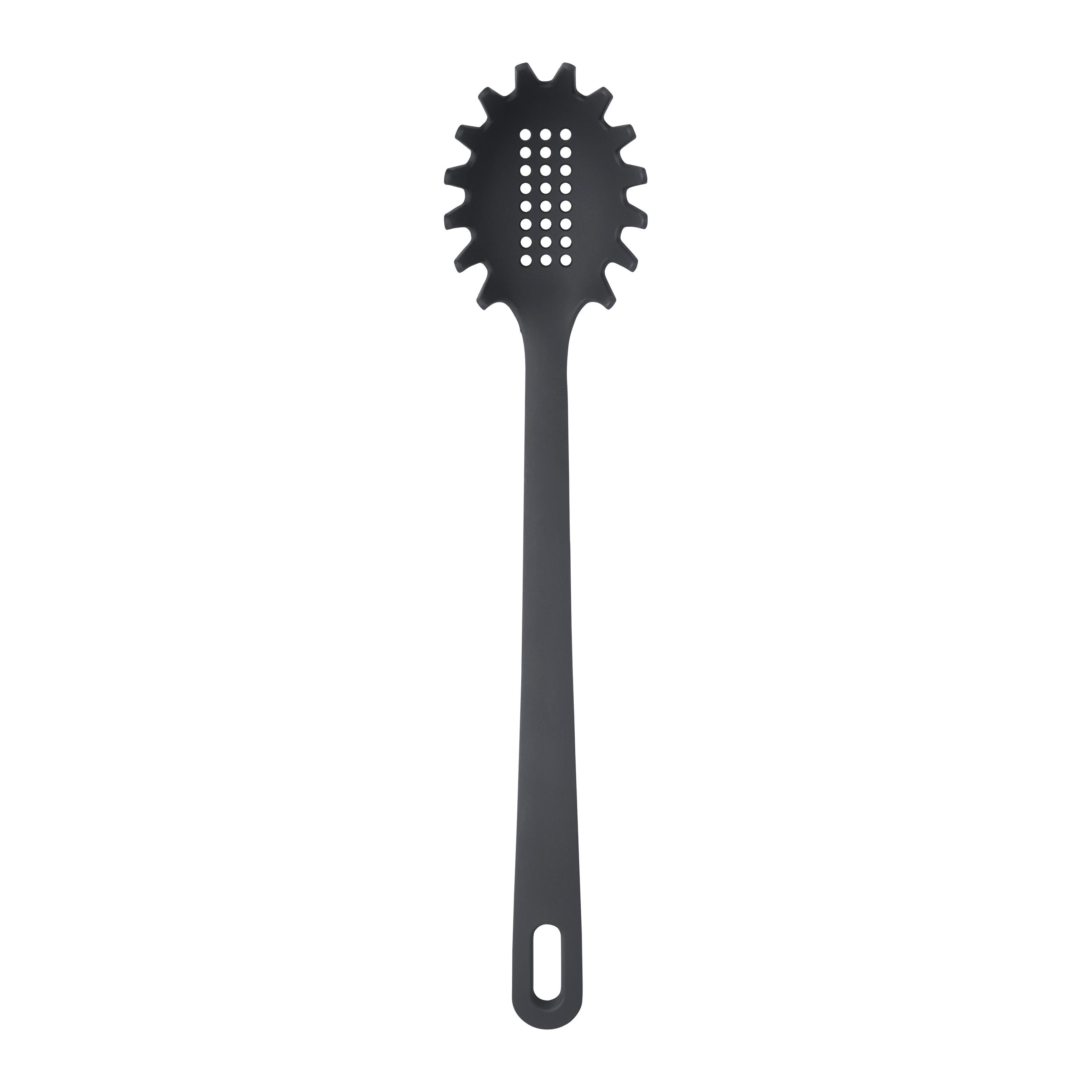 Lingură pentru spaghete Kiki - gri închis, Konventionell, plastic (33,5cm) - Mömax