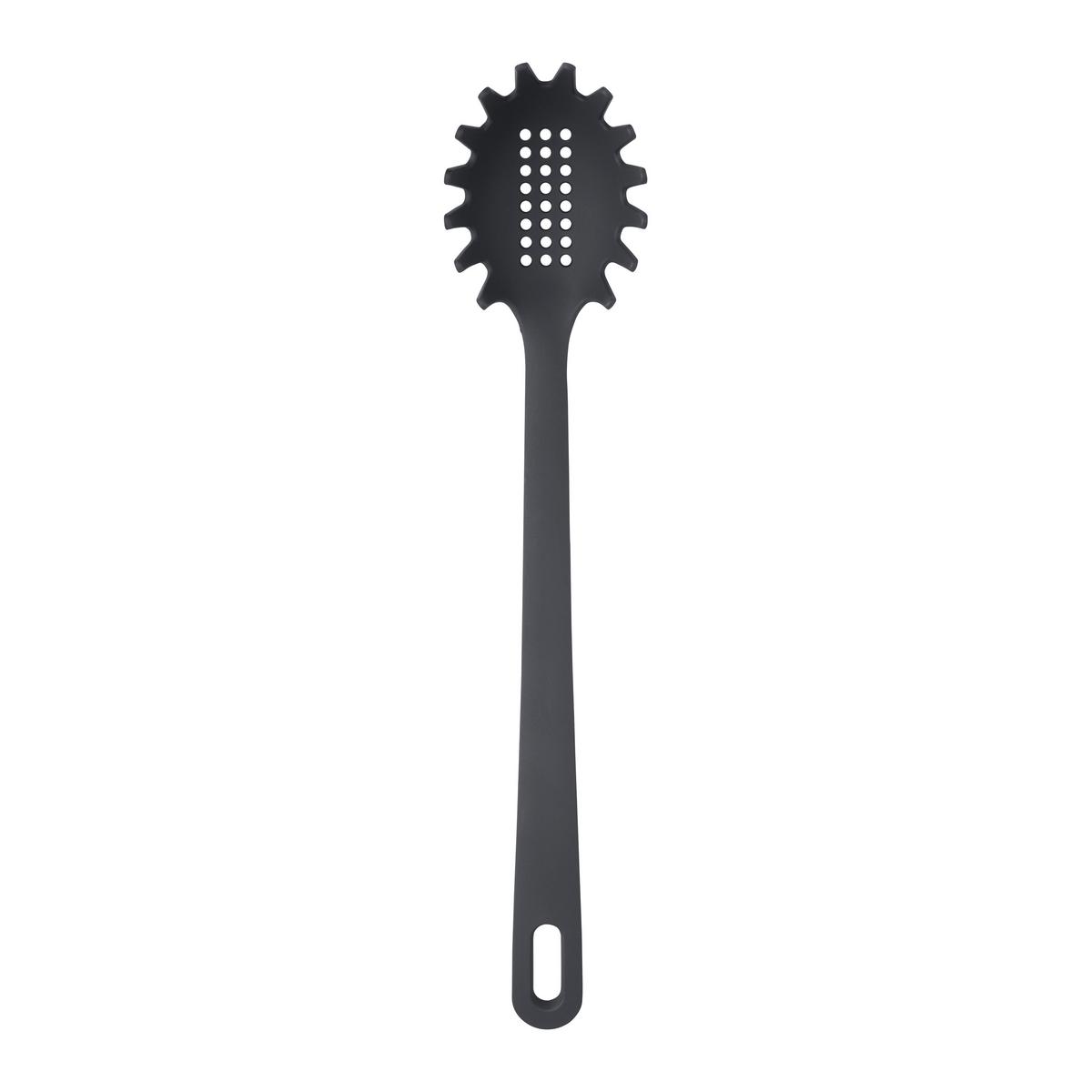 Lingură pentru spaghete Kiki - gri închis, Konventionell, plastic (33,5cm) - Mömax