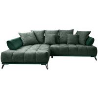 Ugaona Garnitura Largo N - tamnozelena/crna, Moderno, tekstil/metal (184/262cm) - Modern Living