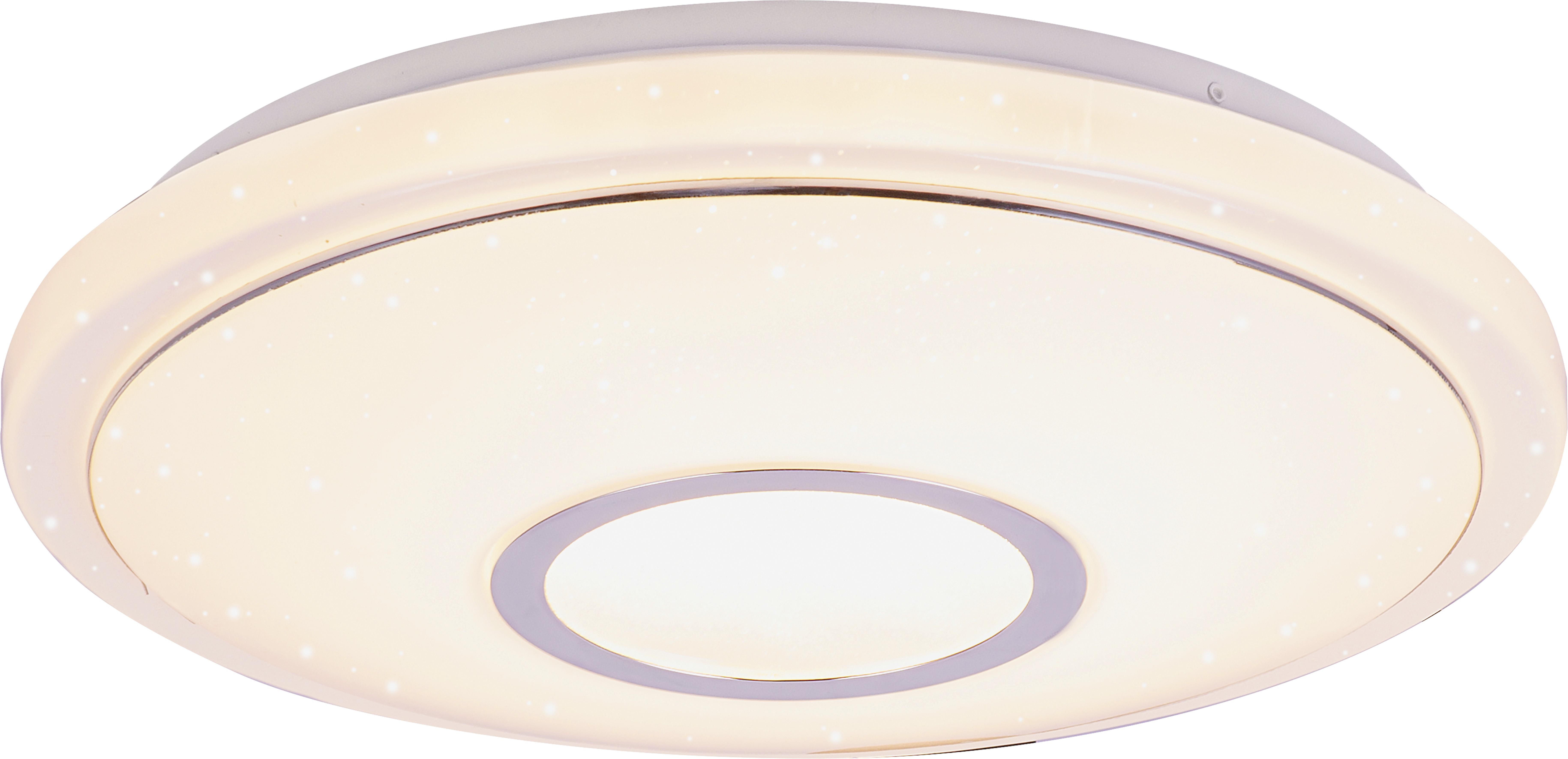 LED Mennyezeti Lámpa Ross 40cm - fehér, konvencionális, műanyag/fém (40/9cm) - Premium Living