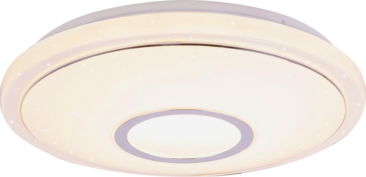 LED-Deckenleuchte Ross max. 16 Watt - Weiß, KONVENTIONELL, Kunststoff/Metall (40/9cm) - Premium Living