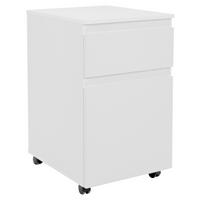 KONTENER NA KÓŁKACH IMAGE 31 - biały, Konventionell, materiał drewnopochodny/tworzywo sztuczne (44/73/52cm) - MID.YOU