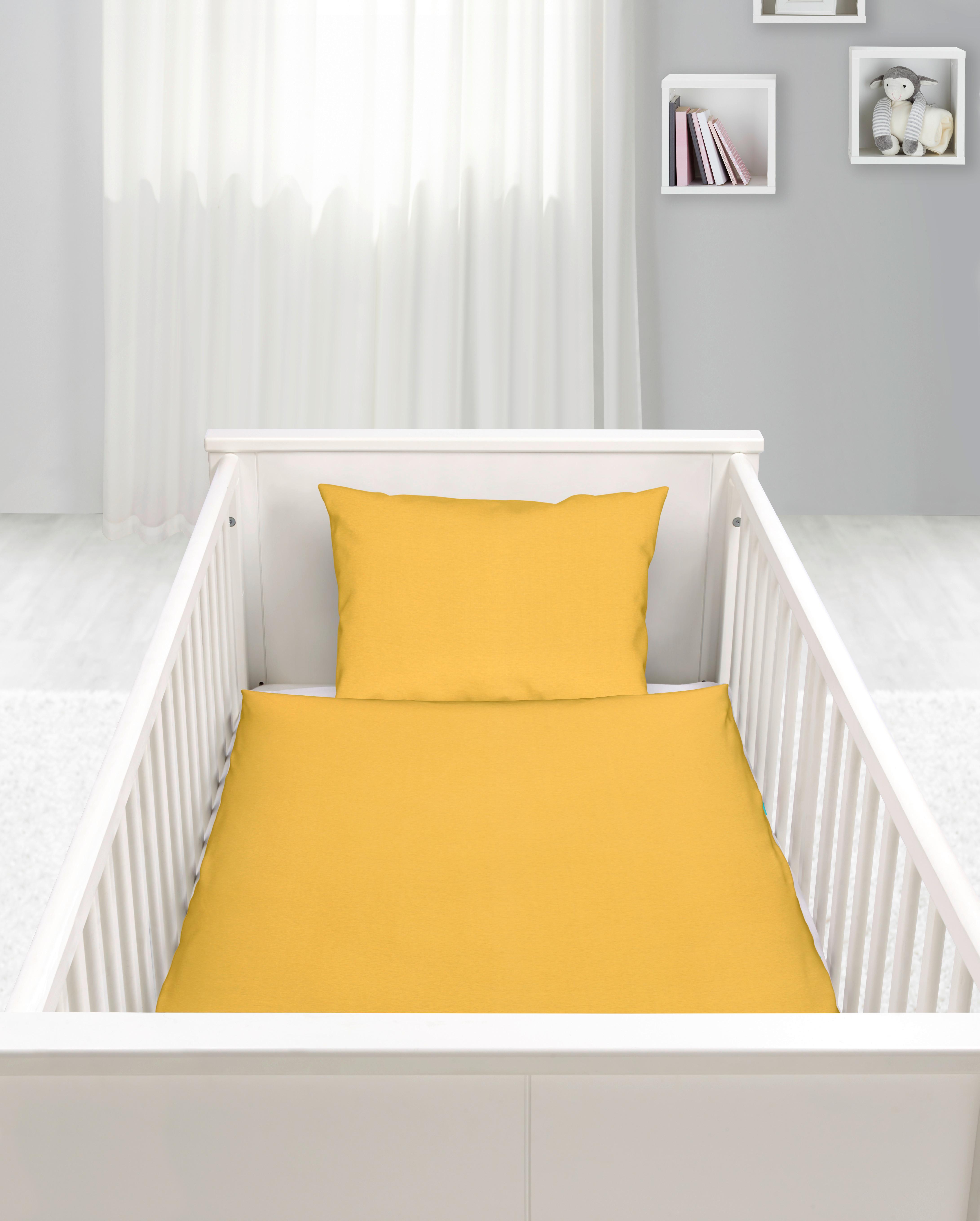 Kinderbettwäsche Toni in Gel ca. 100x135cm - Gelb, MODERN, Textil (100/135cm) - Modern Living