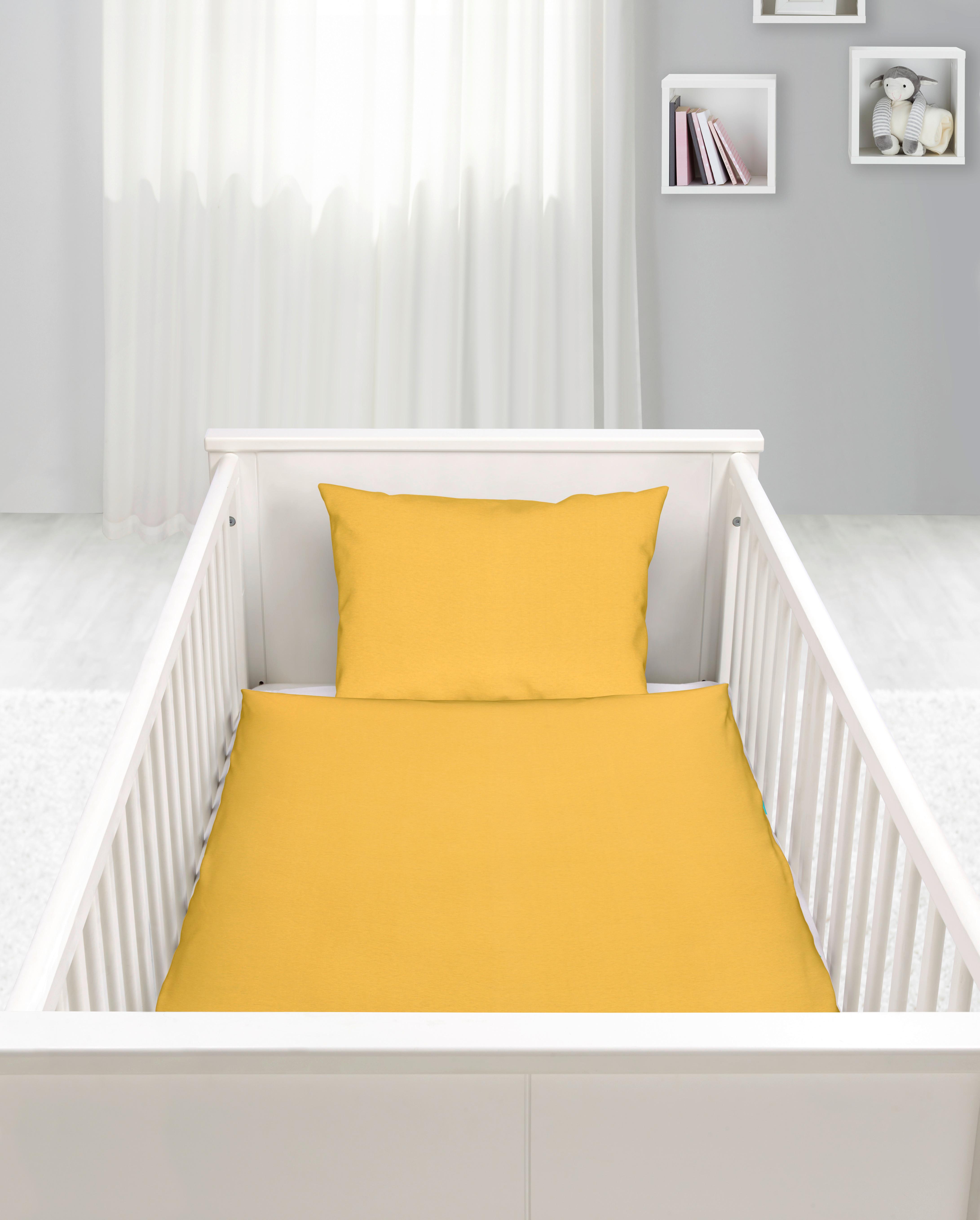 Kinderbettwäsche Toni in Gelb ca. 100x135cm - Gelb, MODERN, Textil (100/135cm) - Modern Living