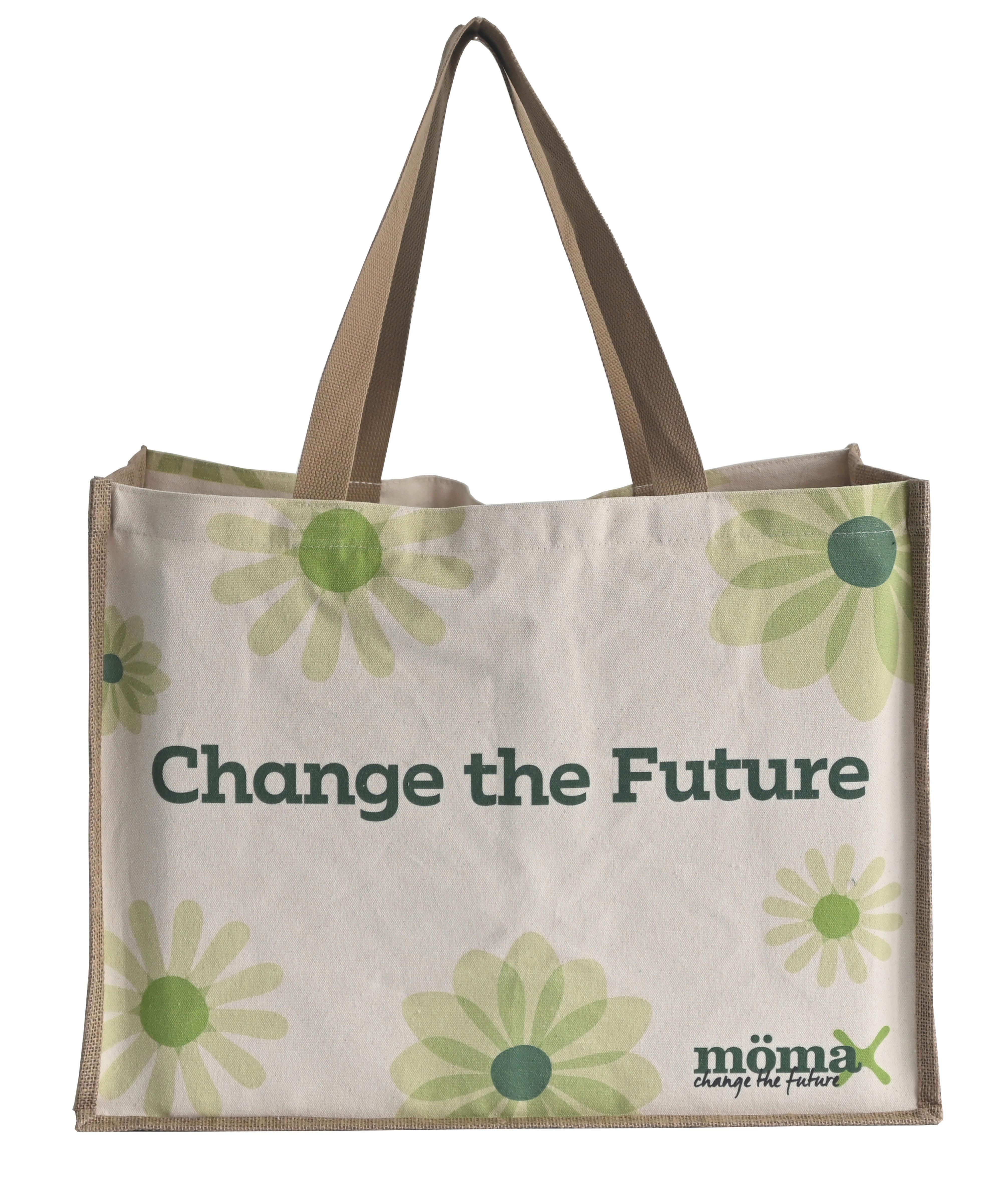 Einkaufstasche Lisa Grün/Naturfarben - Naturfarben/Weiß, MODERN, Kunststoff/Textil (52/40/22cm) - Mömax