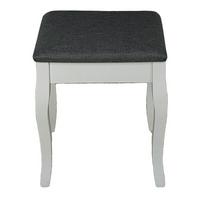 Tabure Vanessa 3 - bijela/antracit, Moderno, drvni materijal/drvo (38/45/28cm) - Modern Living