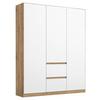 Ormar S Klasičnim Vratima Nidda - bijela/hrast Artisan, Basics, drvni materijal (136/197/54cm) - Modern Living