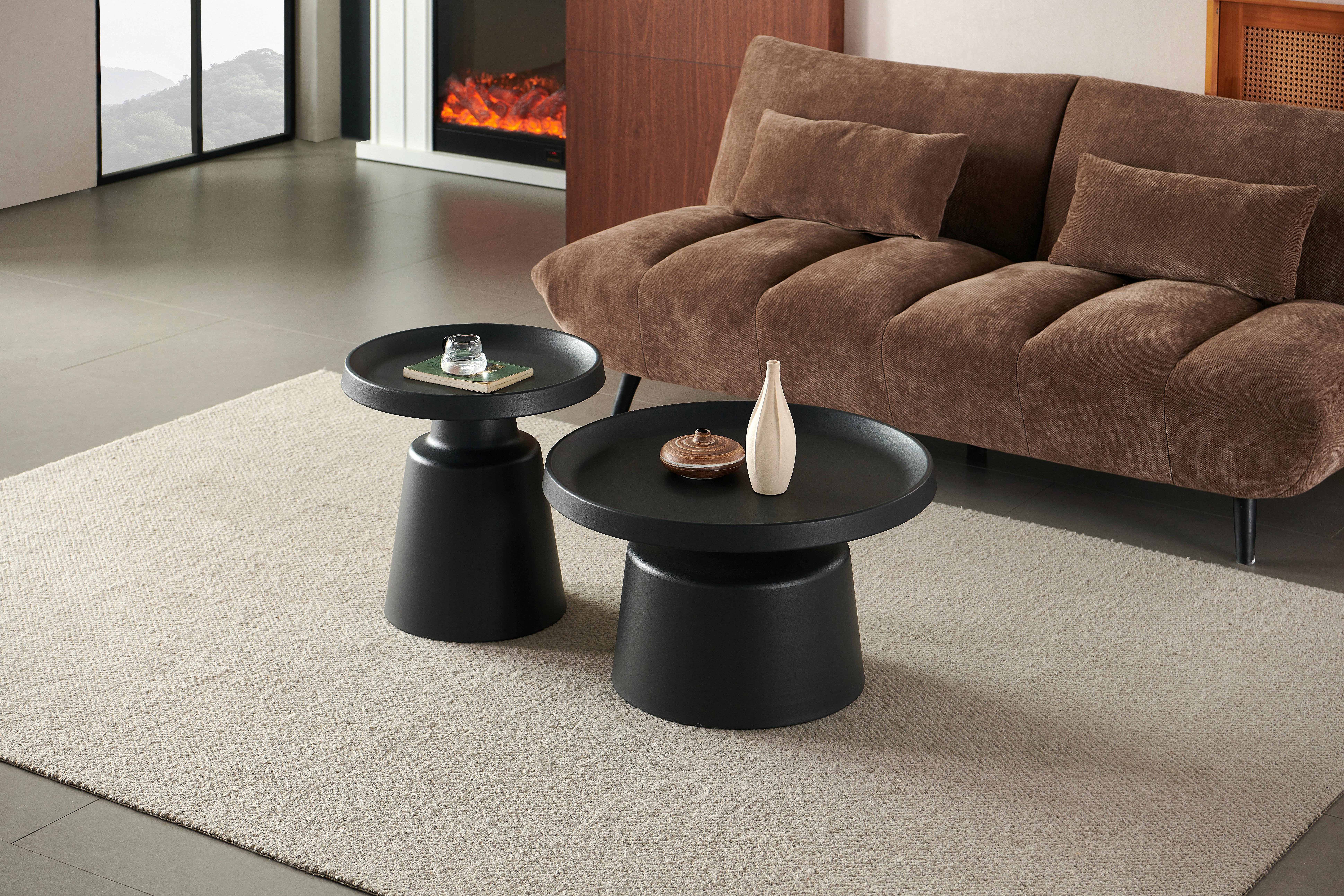 Stolić Camden - crna, Lifestyle, metal (70/50/70/50/41/50cm) - Modern Living