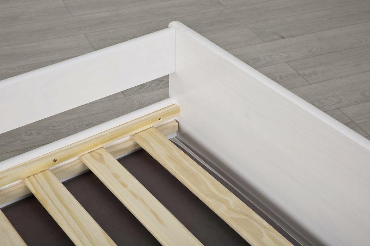 Mladinska Raztegljiva Postelja Lotar, Bela, 90-180x200 - bela/naravne barve, Konvencionalno, les (90/200cm) - MID.YOU