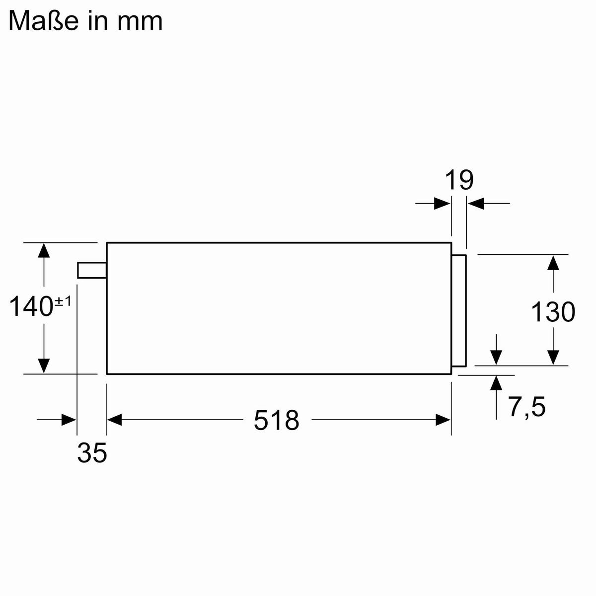 Dampfschublade Schwarz - Schwarz, Metall (59,4/14,1/51,8cm) - Bosch