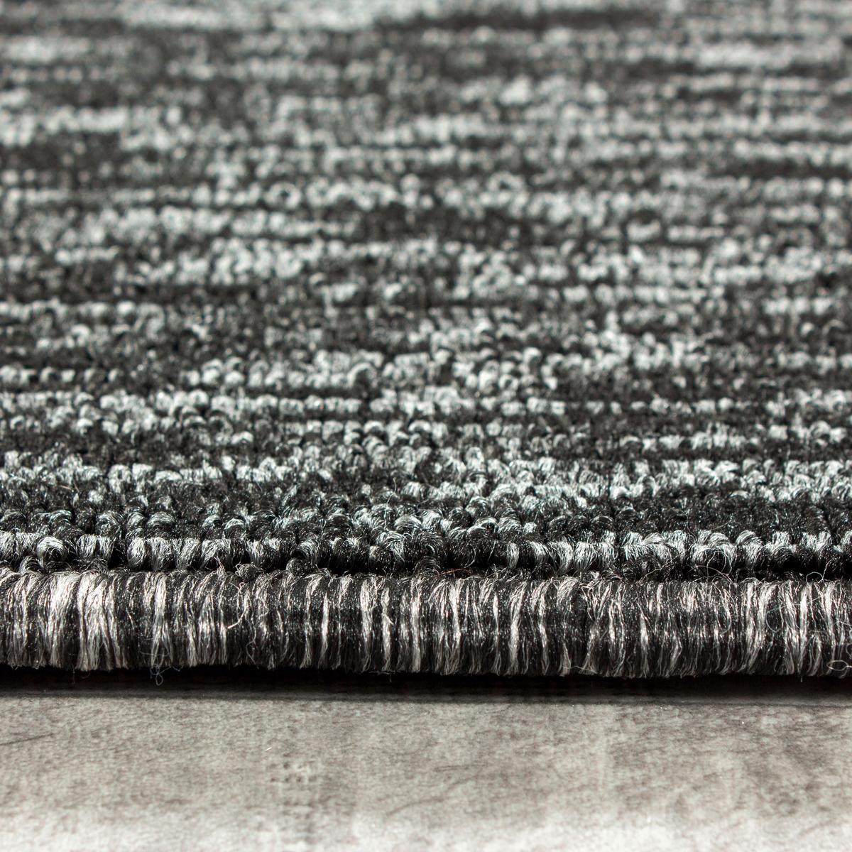 Flachwebeteppich Nizza Anthrazit Ø ca. 160cm - Anthrazit, Design, Textil (160/160cm) - Novel