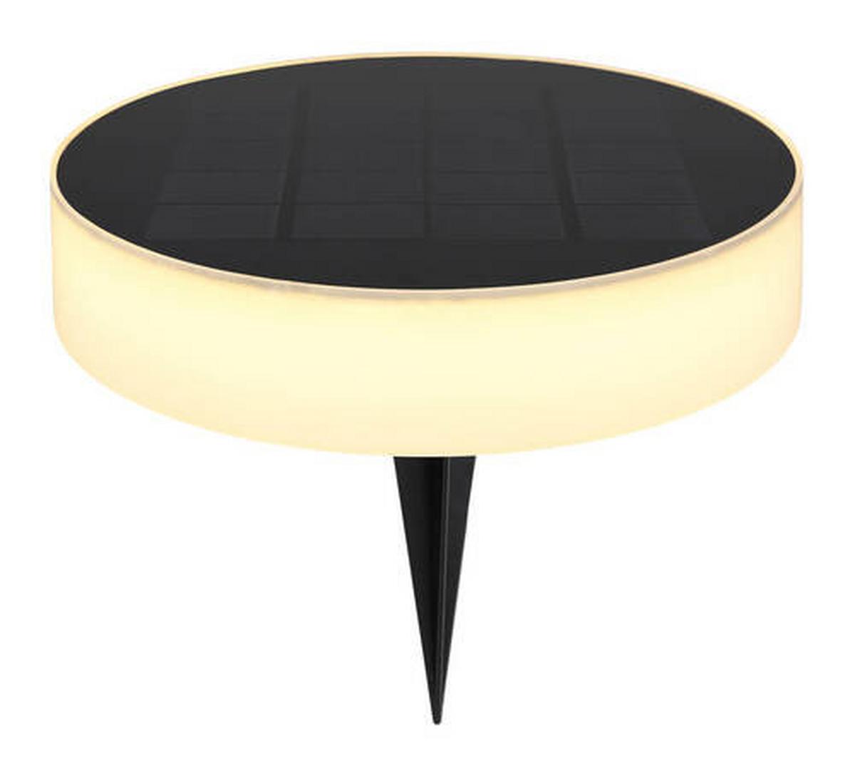 Solarna Svetilka Solar, S Sijalko - črna/opal, Design, umetna masa (15,3/56,1cm) - Globo