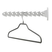Hakenleiste Pescetto Silber, klappbar - Metall (32,5cm) - Mömax