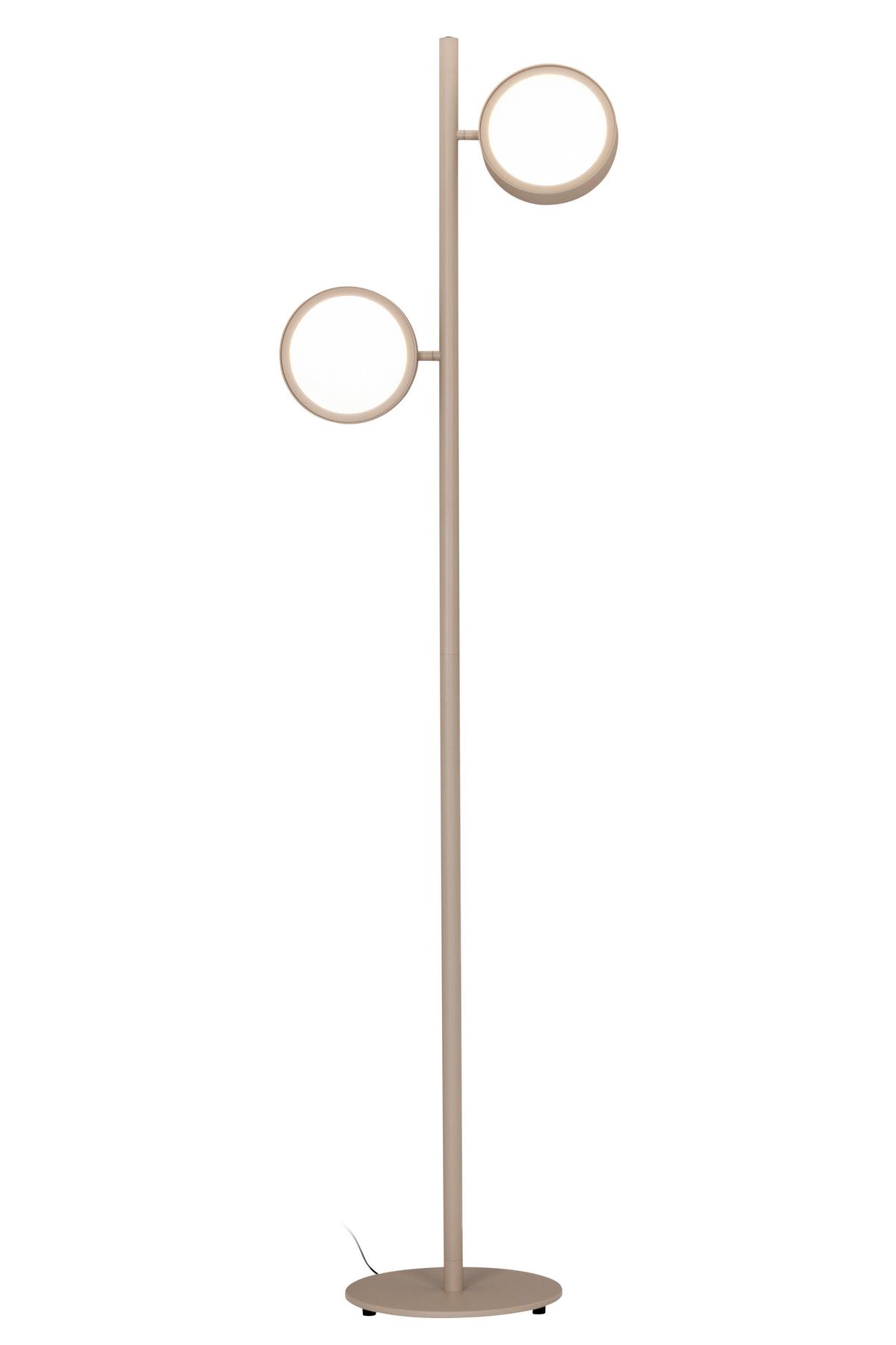 LAMPA STOJĄCA LED BELLEVUE - kolor piaskowy, Design, metal (43/28/162cm) - Dieter Knoll