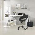 Pisalna Miza Matteo - bela/krom, Moderno, kovina/leseni material (130/76/128,5cm) - MÖMAX modern living