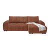 Wohnlandschaft Bolonia Terracotta - Schwarz Hochglanz/Terracotta, MODERN, Textil/Metall (273/166cm) - Mömax
