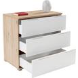 Komoda Florenz - aluminij/bela, Konvencionalno, umetna masa/leseni material (100,6/80/46cm) - Mömax modern living Komoda Florenz - aluminij/bela, Konvencionalno, umetna masa/leseni material (100,6/80/46cm) - Mömax modern living