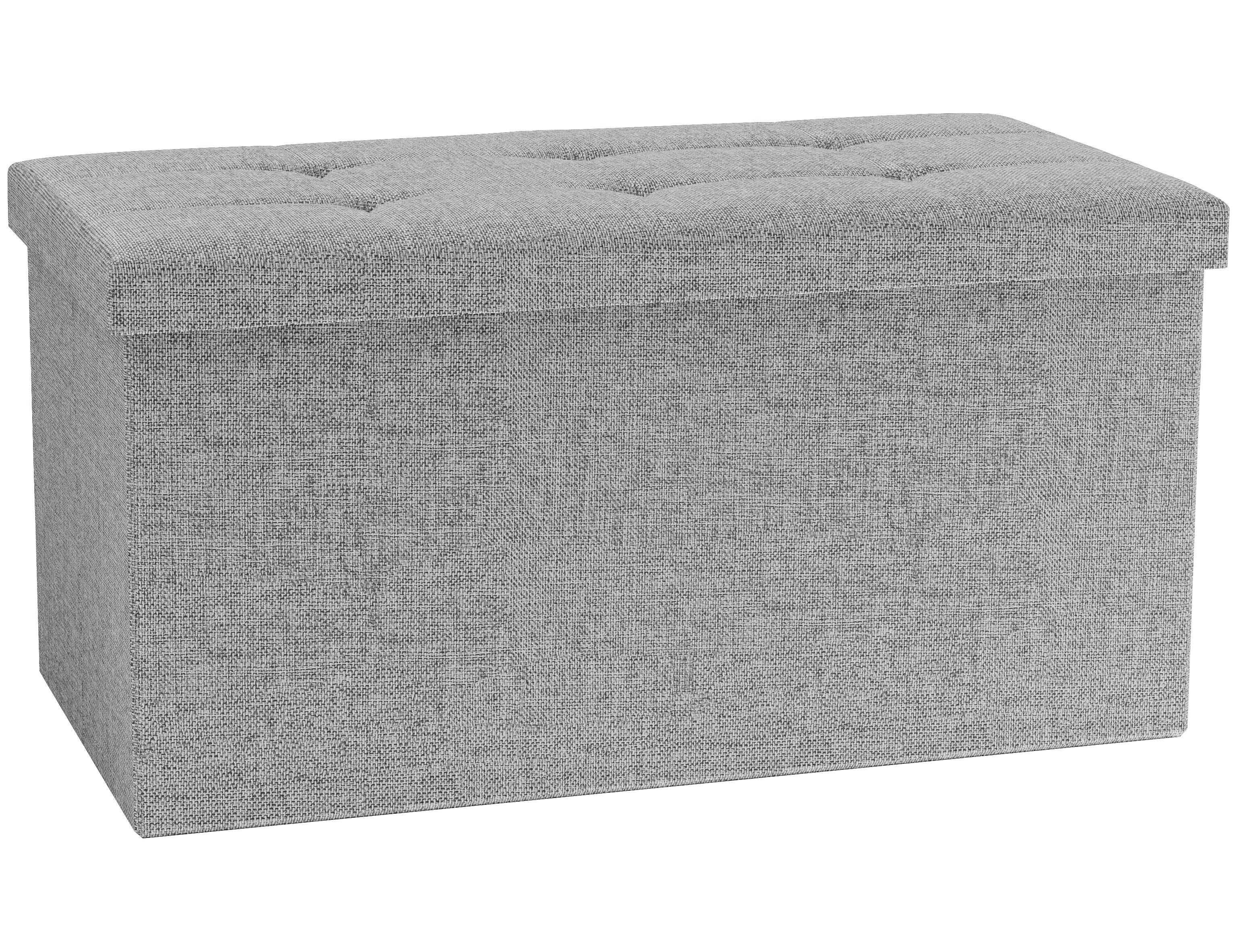 SITZBOX BOXAS - Hellgrau, Basics, Holzwerkstoff/Kunststoff (76/38/38cm) - MID.YOU