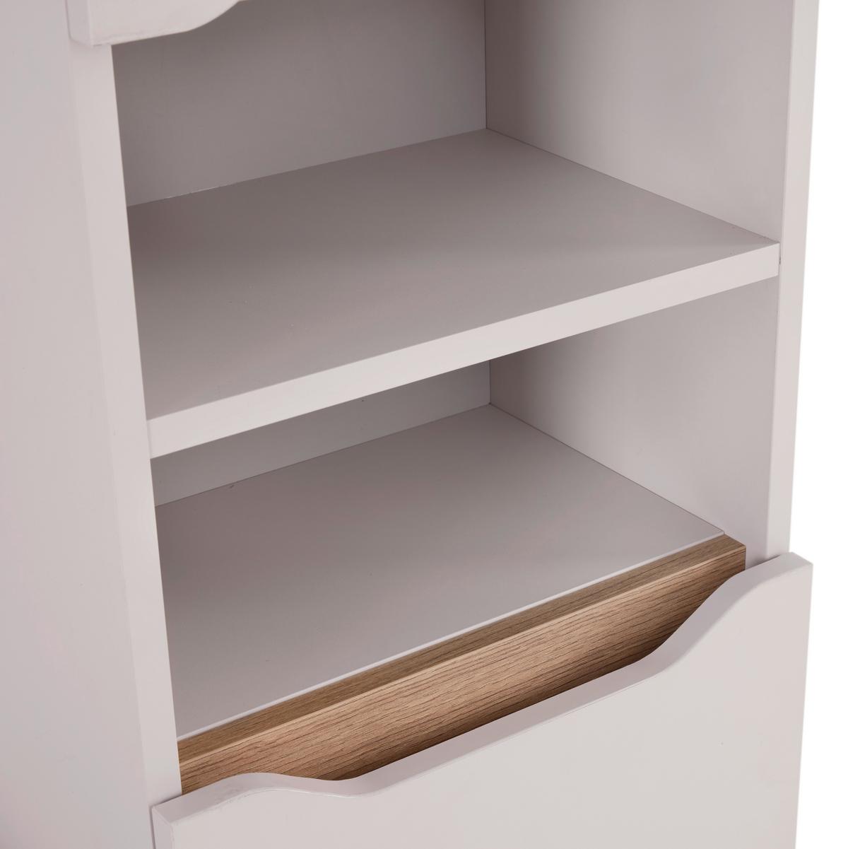 Hochschrank Mallorca Kaschmir/Eiche - Kaschmir/Schwarz, MODERN, Holzwerkstoff (40/190/30cm) - Based