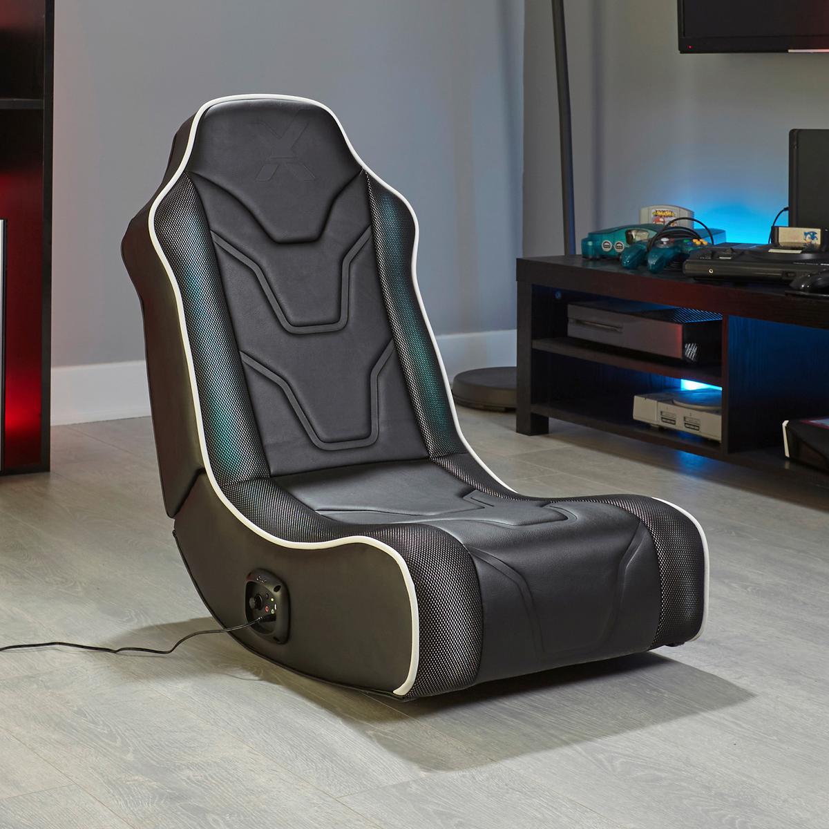 Gamingsessel Chimera ca. 42x68x74 cm Schwarz - Schwarz, MODERN, Kunststoff/Textil (42/68/74cm) - X Rocker