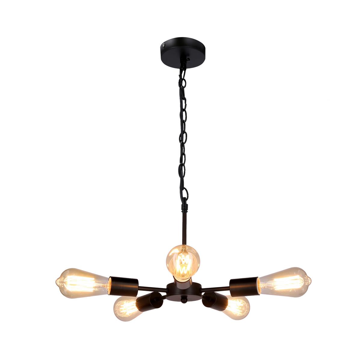 Svjetiljka Viseća 35-09388 Sparta - crna, Design, metal (36/36/105cm)